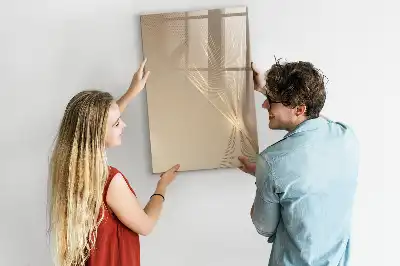 Tableau effaçable à sec magnétique motif lumière abstraite