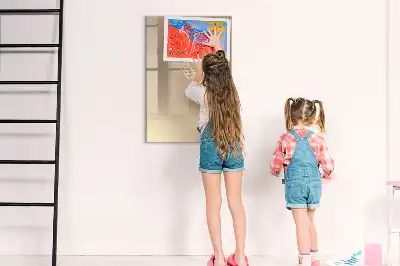 Tableau effaçable à sec magnétique motif lumière abstraite
