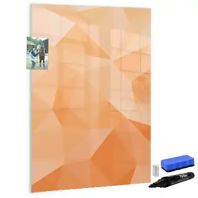 Tableau magnétique effaçable à sec motif abstraction de triangles