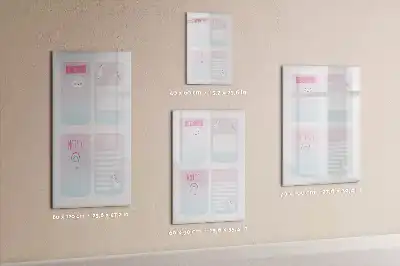 Tableau effaçable à sec magnétique planificateur motif licorne