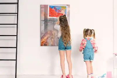 Tableau magnétique effaçable à sec en finition marbre