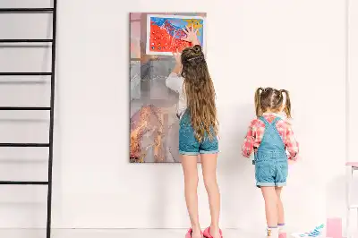 Tableau magnétique effaçable à sec en finition marbre