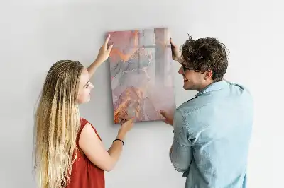 Tableau magnétique effaçable à sec en finition marbre