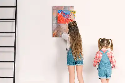 Tableau magnétique effaçable à sec en finition marbre