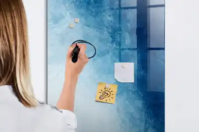 Tableau magnétique effaçable à sec motif abstraction d'eau