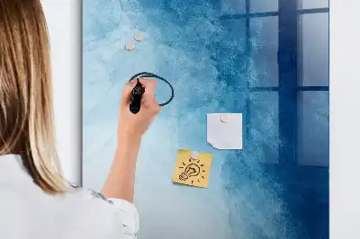Tableau magnétique effaçable à sec motif abstraction d'eau
