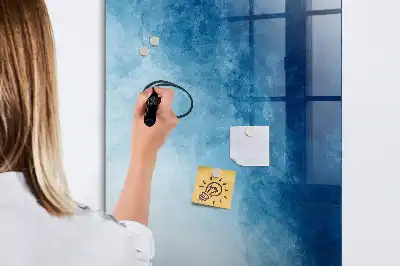 Tableau magnétique effaçable à sec motif abstraction d'eau