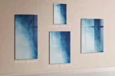 Tableau magnétique effaçable à sec motif abstraction d'eau