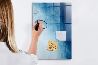 Tableau magnétique effaçable à sec motif abstraction d'eau