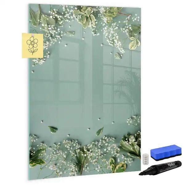 Tableau magnétique effaçable à sec modèle Gypsophile