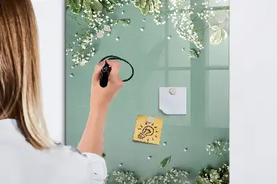 Tableau magnétique effaçable à sec modèle Gypsophile