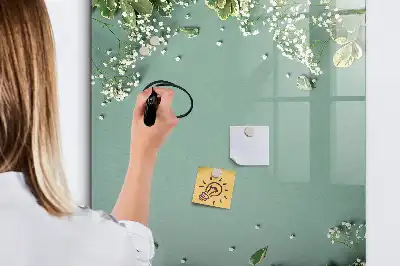 Tableau magnétique effaçable à sec modèle Gypsophile