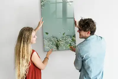 Tableau magnétique effaçable à sec modèle Gypsophile