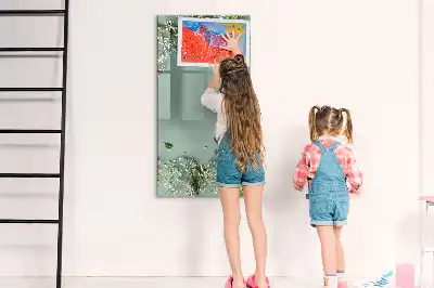 Tableau magnétique effaçable à sec modèle Gypsophile