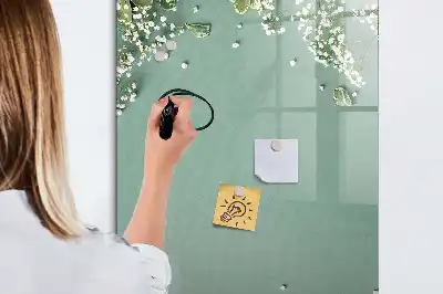 Tableau magnétique effaçable à sec modèle Gypsophile