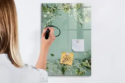 Tableau magnétique effaçable à sec modèle Gypsophile