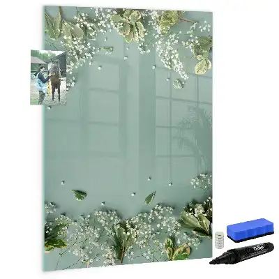 Tableau magnétique effaçable à sec modèle Gypsophile