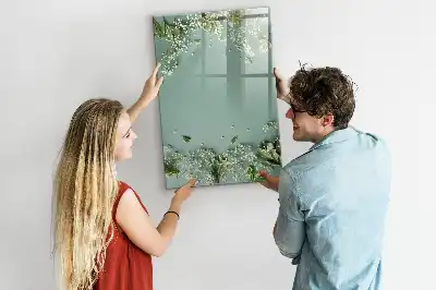 Tableau magnétique effaçable à sec modèle Gypsophile