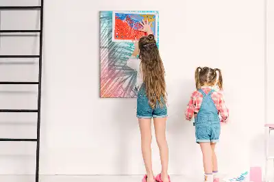 Tableau magnétique effaçable à sec motif feuilles de palmier