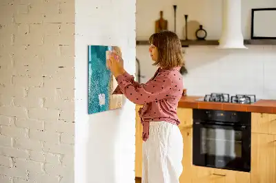 Tableau magnétique effaçable à sec motif plage marine