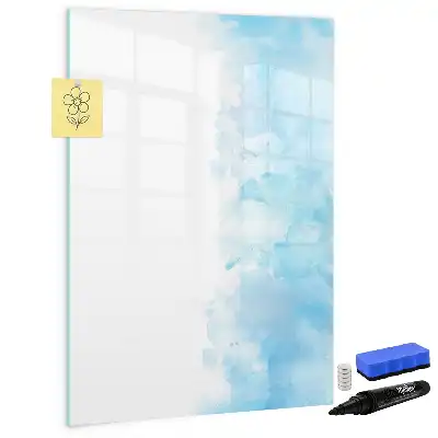Tableau magnétique effaçable à sec motif taches d'aquarelle
