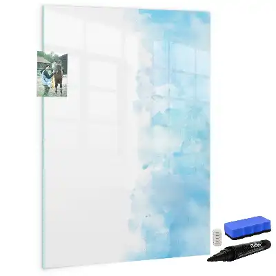 Tableau magnétique effaçable à sec motif taches d'aquarelle