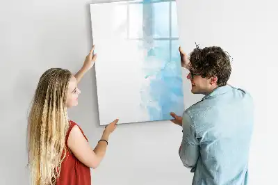 Tableau magnétique effaçable à sec motif taches d'aquarelle