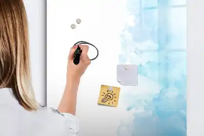 Tableau magnétique effaçable à sec motif taches d'aquarelle
