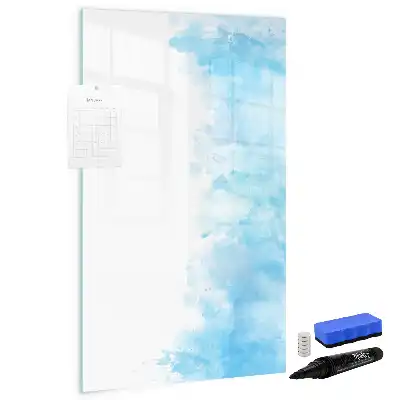 Tableau magnétique effaçable à sec motif taches d'aquarelle