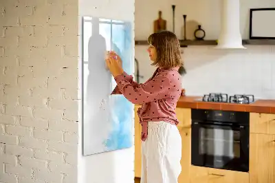Tableau magnétique effaçable à sec motif taches d'aquarelle