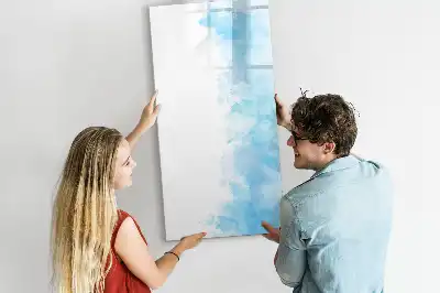 Tableau magnétique effaçable à sec motif taches d'aquarelle
