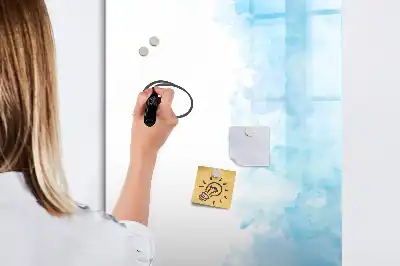 Tableau magnétique effaçable à sec motif taches d'aquarelle