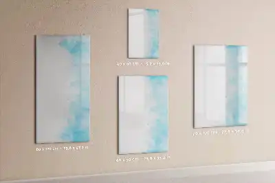 Tableau magnétique effaçable à sec motif taches d'aquarelle