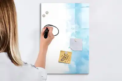 Tableau magnétique effaçable à sec motif taches d'aquarelle