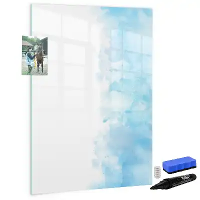 Tableau magnétique effaçable à sec motif taches d'aquarelle