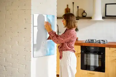 Tableau magnétique effaçable à sec motif taches d'aquarelle
