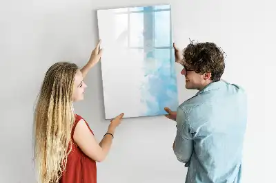 Tableau magnétique effaçable à sec motif taches d'aquarelle
