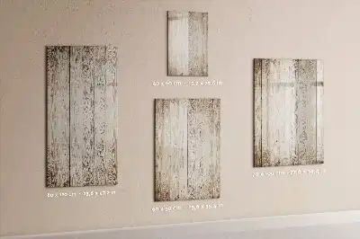 Tableau magnétique effaçable à sec en planches de bois
