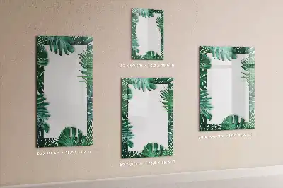 Tableau magnétique effaçable à sec motif cadre de monstera
