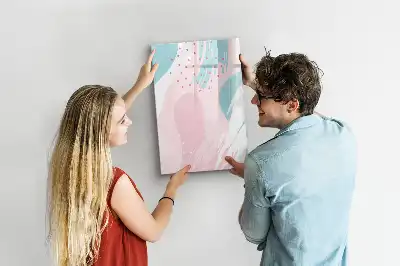 Tableau magnétique effaçable à sec motif abstrait
