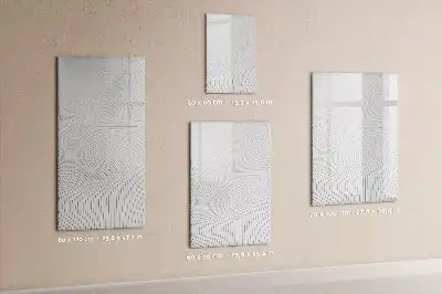 Tableau magnétique effaçable à sec lignes grises