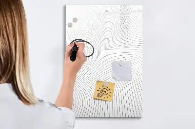 Tableau magnétique effaçable à sec lignes grises