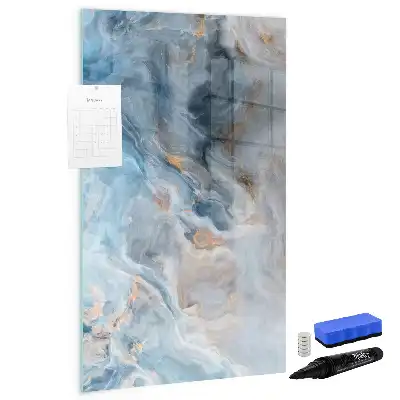 Tableau magnétique effaçable à sec motif marbre