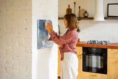 Tableau magnétique effaçable à sec motif marbre