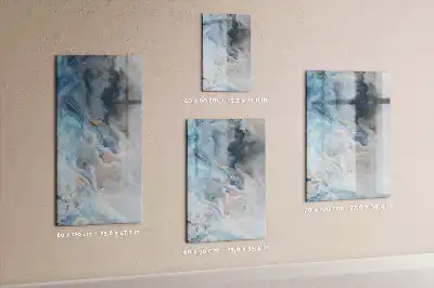 Tableau magnétique effaçable à sec motif marbre
