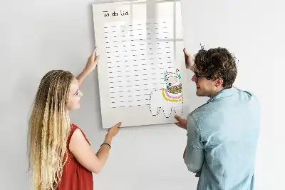 Tableau magnétique effaçable à sec liste de souhaits