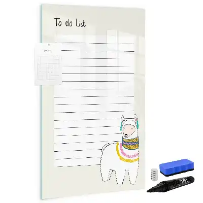 Tableau magnétique effaçable à sec liste de souhaits
