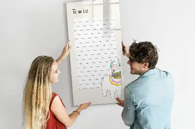 Tableau magnétique effaçable à sec liste de souhaits