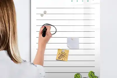 Tableau effaçable à sec magnétique liste de tâches