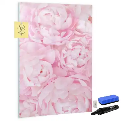 Tableau effaçable à sec magnétique motif fleurs d'été